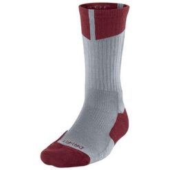 Air Jordan Dri-Fit Crew Socks (Grey/Red)
