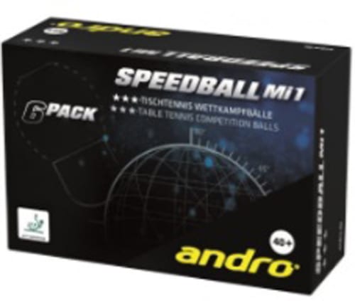 ANDRO Speedball Table Tennis Ball 3 Star 40+ Box of 6