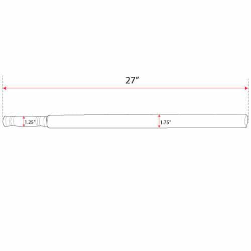Padded Training Stick with Handle – Navy Blue - Image 5