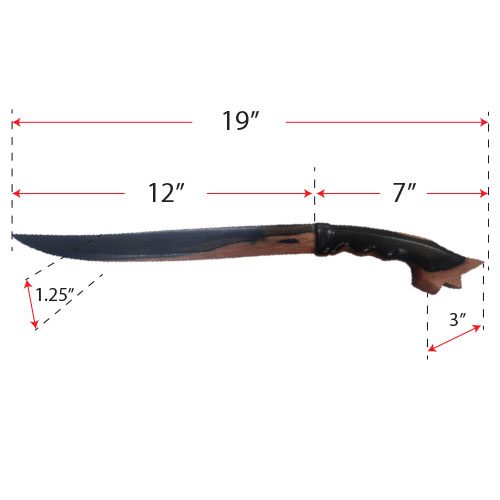 WOODEN KAMAGONG TRAINING SWORD - MINI DAHONG PALAY - Image 7