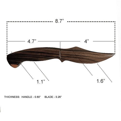 Paro Knife 3.0 Dimensions