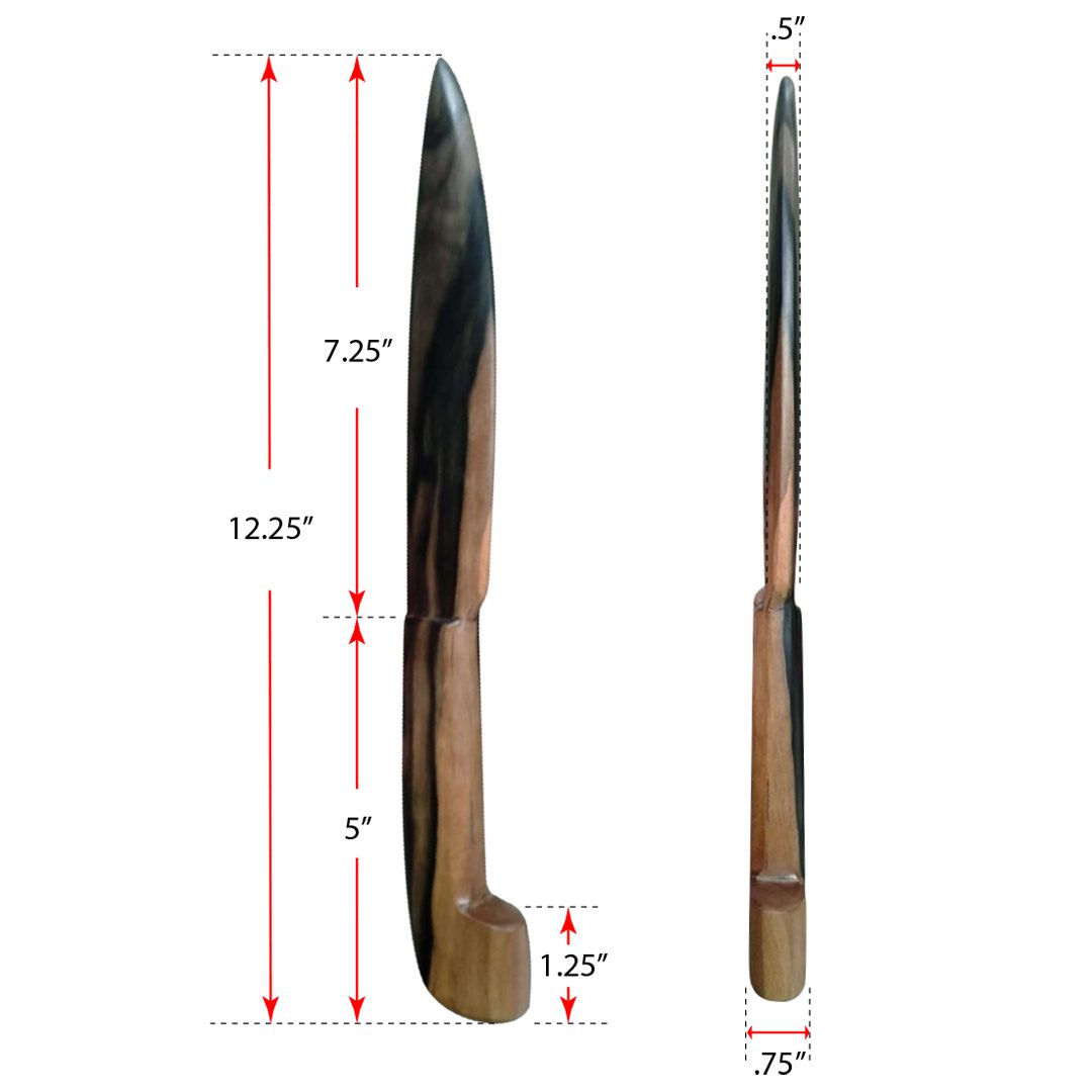 Wooden Kamagong Training Knife - Catrery - Image 7