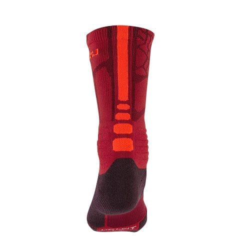 Nike Lebron Hyper Elite Basketball Crew Socks (Gym Red/Hyper Crimson) - Image 2