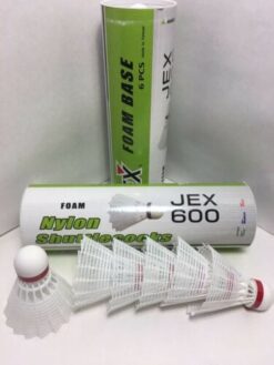 J NYLON PLASTIC BD Yellow Shuttlecocks Tube of 6