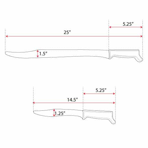 Tramontina Steel Training Sword and Knife – Espada Y Daga (Talibong) - Image 8