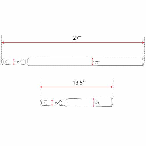Padded Training Stick and Knife Set – Navy Blue - Image 5