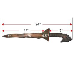 WOODEN KAMAGONG TRAINING SWORD - KRIS DRAGON - Image 8