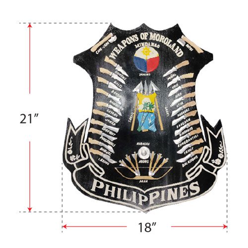 Martial Arts Weapons of Philippines Moroland Mindanao Plaque - Image 11