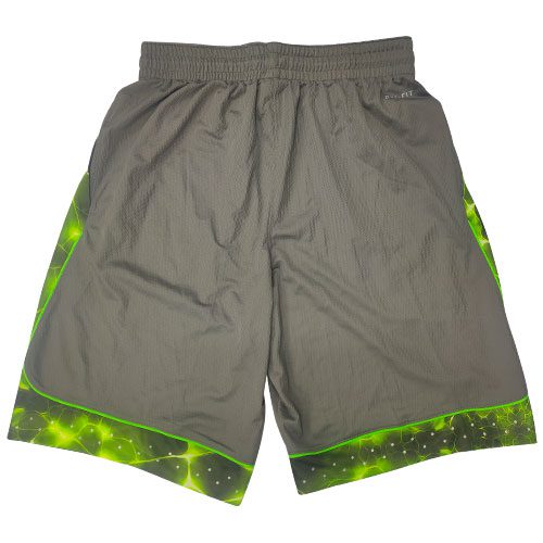 NIKE LEBRON HELIX ELITE SHORTS GRAY GREEN - Image 4