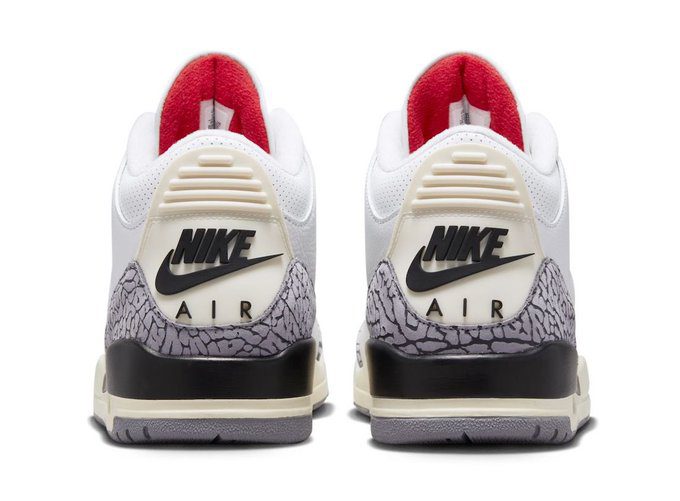 Air Jordan 3 White Cement Reimagined Back